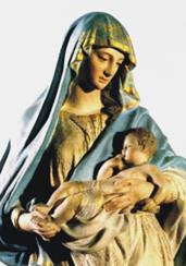 imagem de maria com jesus no braço, representação da Boa Mãe, segundo o Instituto Marista